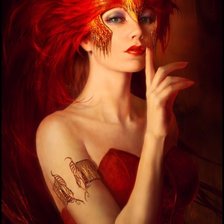 Схема вышивки «девошка»