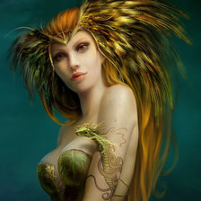 Схема вышивки «девошка фентази»