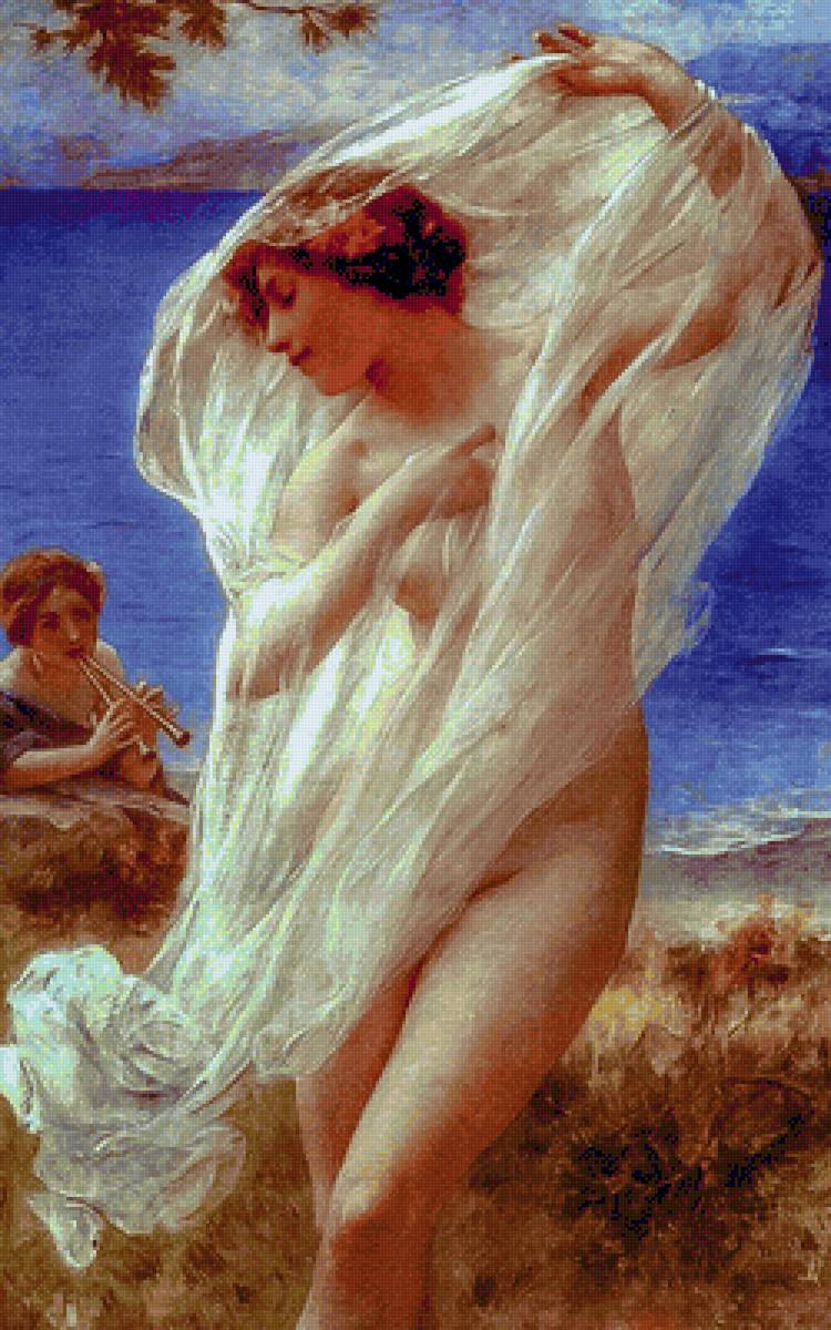 A Dance By The Sea. - charles amable lenoir painter.seascenes.ladies. - предпросмотр