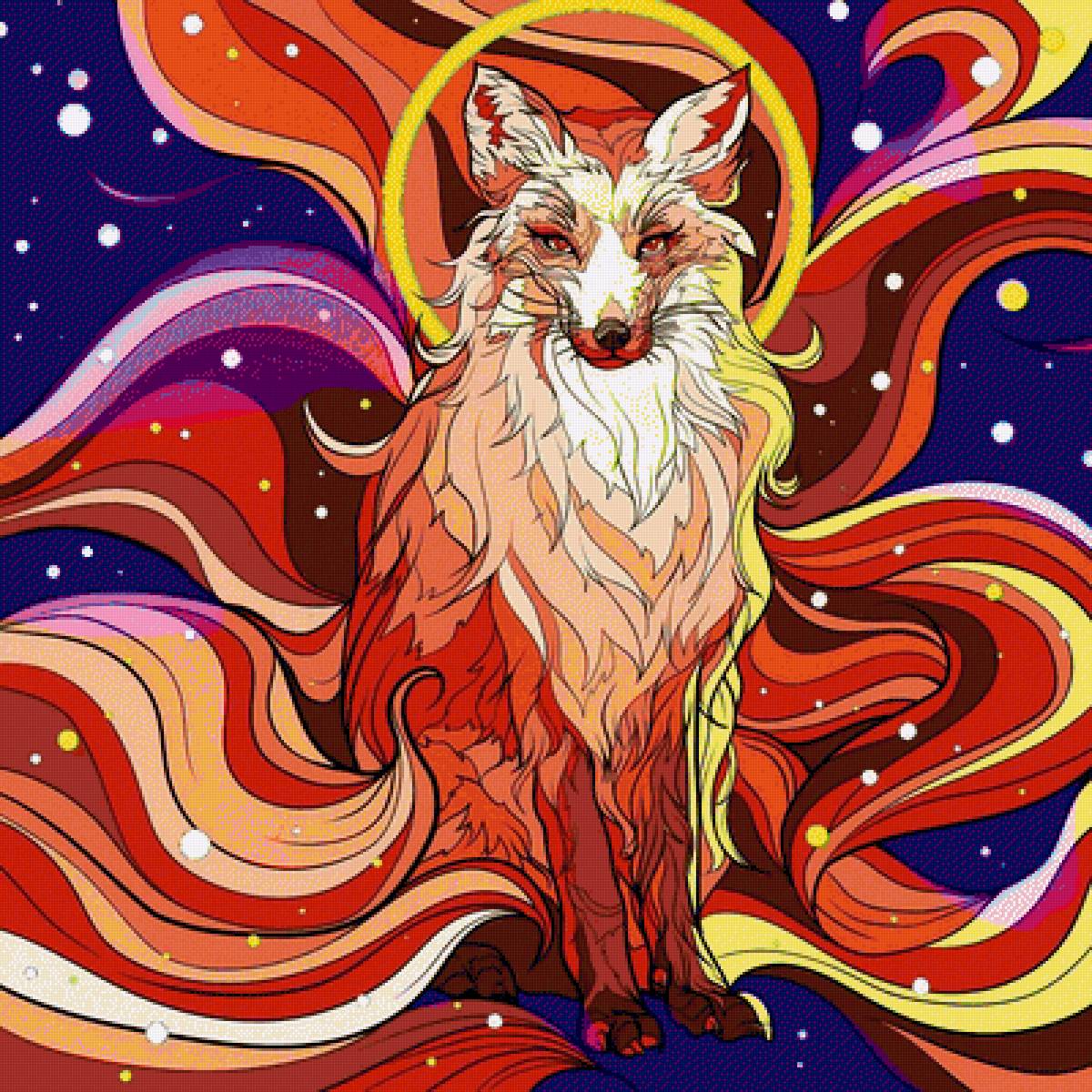 Kitsune - japan, mystic, kitsune, fox, animals - предпросмотр