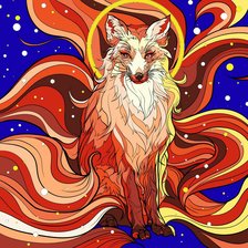 Схема вышивки «Kitsune»