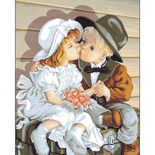 Схема вышивки «поцелуй»