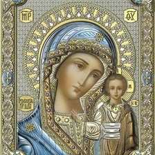 Схема вышивки «Казанская»