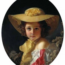 Схема вышивки «Портрет девочки. Иван Кузьмич Макаров»