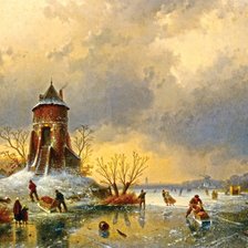 Шарль Анри Жозеф Лейкерт. Голландский пейзаж