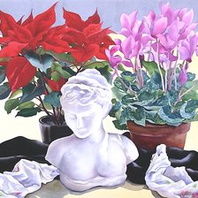 Схема вышивки «зимнее настроение»