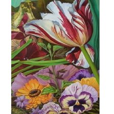 Схема вышивки «ТРИПТИХ С ТЮЛЬПАНАМИ-1»