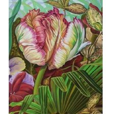 Схема вышивки «ТРИПТИХ С ТЮЛЬПАНАМИ-2»