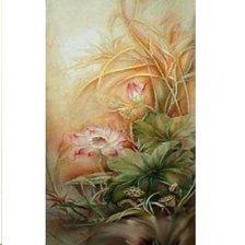 Схема вышивки «ТРИПТИХ.ЛОТОСЫ-1»