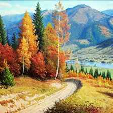 Схема вышивки «Пейзаж.»