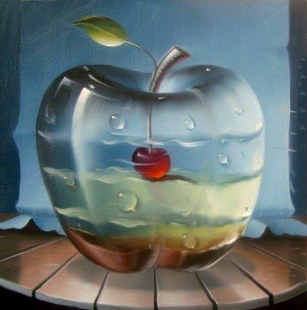 ЭВАНДРУ СКЬЯВОНЕ.ВИШЕНКА ЯБЛОКА - картины - оригинал