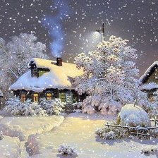 Схема вышивки «пейзаж»