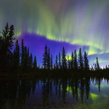 Схема вышивки «северное сияние»