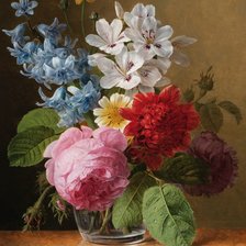 Схема вышивки «букет с розами»