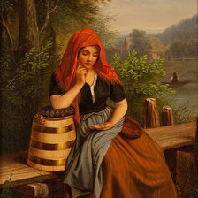 Схема вышивки «Georg Flegel . Крестьянка»