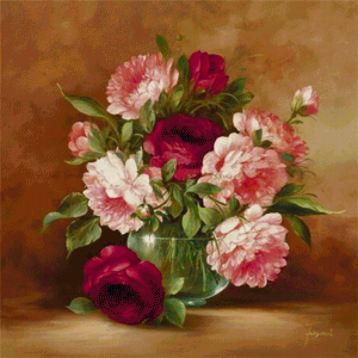 Букет роз Fasani - розы, букет в вазе - предпросмотр