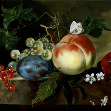 Схема вышивки «Натюрморт. Ян Ван Хейсум»