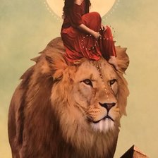 Схема вышивки «Песчаный лев»