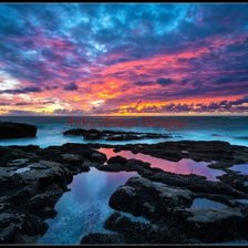 Схема вышивки «закат»