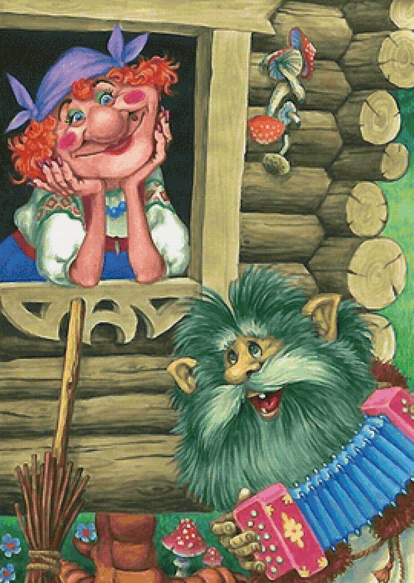 сказка - изба, музыка, баба-яга - предпросмотр