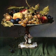 Схема вышивки «Фрукты в вазе. Johann Wilhelm Preyer»