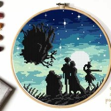 Схема вышивки «Ходячий замок»