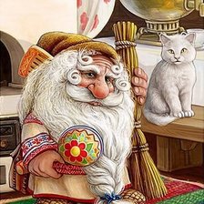 Схема вышивки «Домовой»