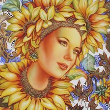 Схема вышивки «Подсолнух»