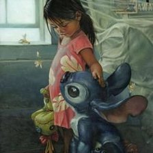 Схема вышивки «Лило и Стич»