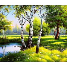 Схема вышивки «Пейзаж.»