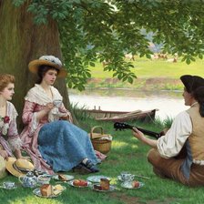 Схема вышивки «пикник»