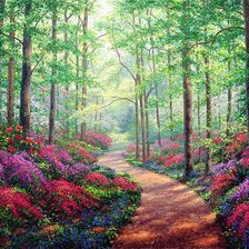 Схема вышивки «пейзаж»