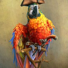 Схема вышивки «Попугай»