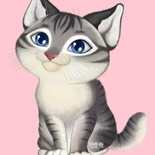 Схема вышивки «кот»