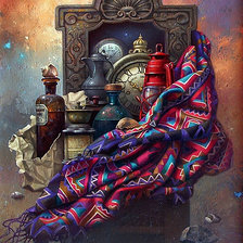 Схема вышивки «ЭДВАРД ШУТТЕР.СТАРЫЕ ВЕЩИ-ПАМЯТЬ О ПРОШЛОМ»