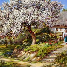 Схема вышивки «Весна»