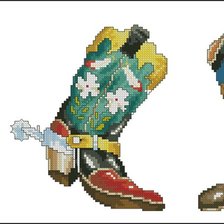 Схема вышивки «САПОГИ»