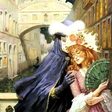 Схема вышивки «Дульсинея и Дон Кихот»