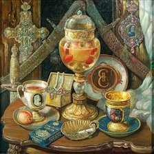 Схема вышивки «ЭДУАРД УЛАН.ФРУКТОВЫЙ ЧАЙ»