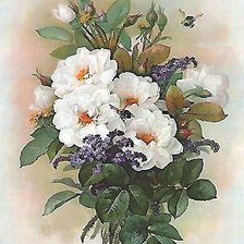 Схема вышивки «цветы»