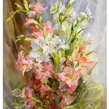 Схема вышивки «Гладиолусы»