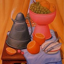 Схема вышивки «Cuadro de Botero para la cocina»