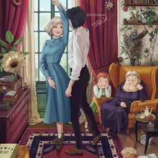 Схема вышивки «Ходячий замок Хоула»