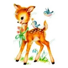 Схема вышивки «Олененок»