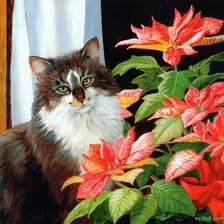 Схема вышивки «Персис Клейтон Вейерс. Кот»