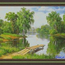 Схема вышивки «Пейзаж»