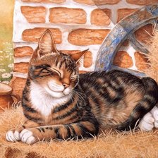 Схема вышивки «Милый котенок»