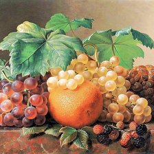 Схема вышивки «натюрморт с апельсином»