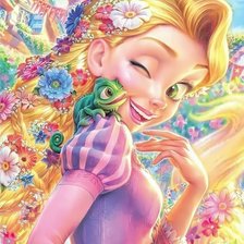 Схема вышивки «Рапунцель»