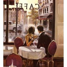 Схема вышивки «Брент Линч.Свидание в кафе»